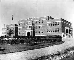 New School built in 1931, this photo was taken in 1957