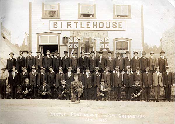 Birtle Contingent 100th Grenadiers, August 1915
