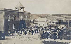 On July 1910, Sir Wilfred Laurier, along several dignitaries including George Graham, Minister of Railways and T.C. Norris, Leader of the Manitoba Liberals, attended the opening of the new Birtle Town Hall.