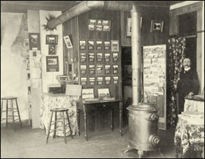 Arthur's first studio in Birtle